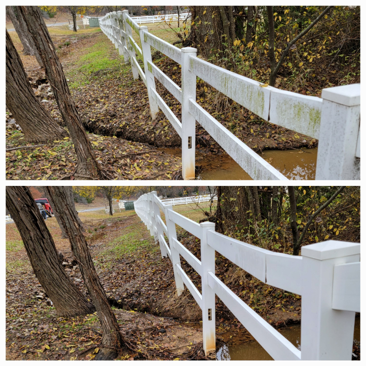 Fence washing
